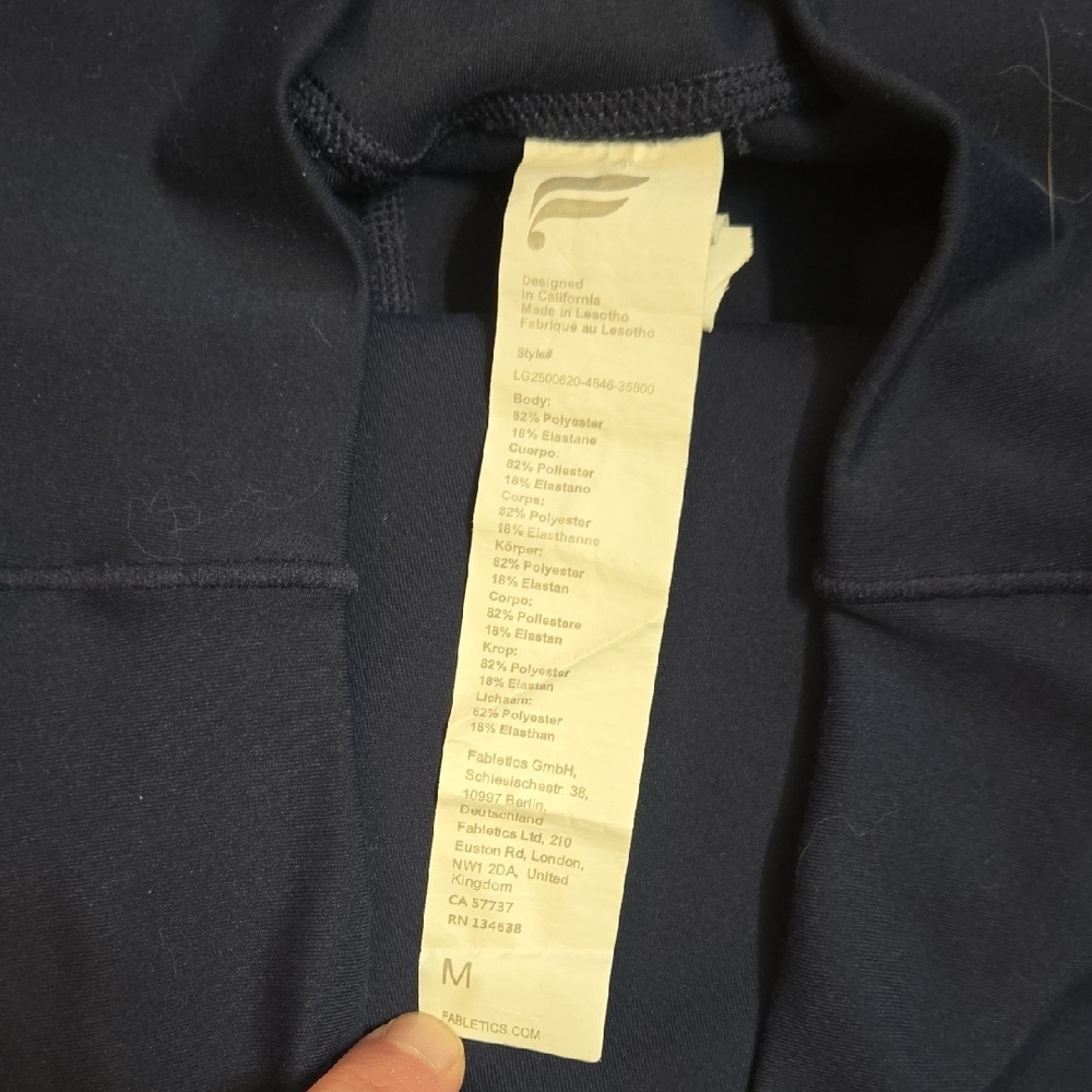 Fabletics Deep Blue Maternity Activewear Set - Si… - image 5